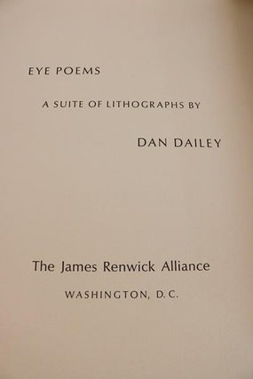 EYE POEMS: A Suite of Lithographs by Dan Dailey