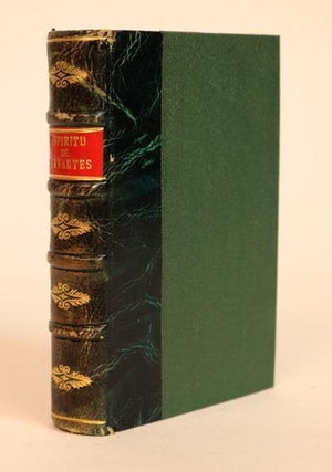 Item #000523 El Espiritu De Miguel De Cervantes Saavedra o La Filosofia De Este Grande Ingenio....