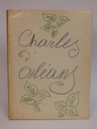 Item #000593 Poemes de Charles d'Orleans. Henri Matisse