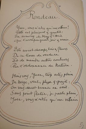 Poemes de Charles d'Orleans