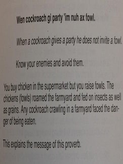 Tell Me Fi True. A Collection of Jamaican Proverbs. With Translations.