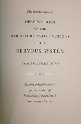 Observations on the Structure and Functions of the Nervous System