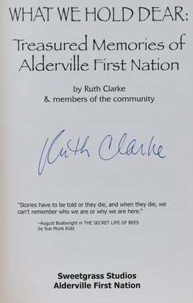 What We Hold Dear: Treasured Memories of Alderville First Nation