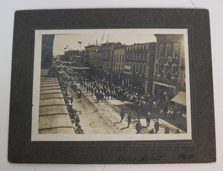 Item #001107 (Soldiers Marching Down Front Street, Belleville ON, 1910