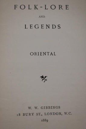 Folk-lore and Legends; Oriental