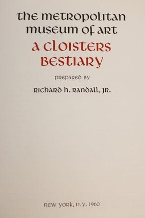 A Cloisters Bestiary