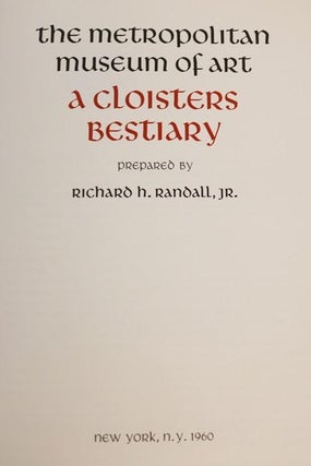 A Cloisters Bestiary