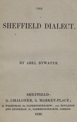The Sheffield Dialect