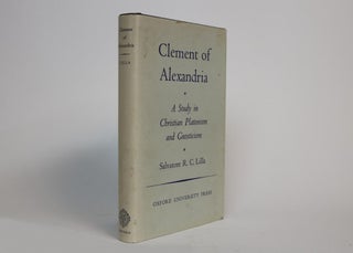 Item #001254 Clement of Alexandria. a Study in Christian Platonism and Gnosticism. Salvatore R....