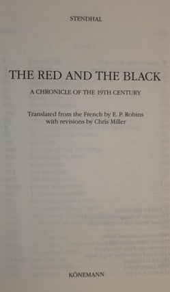 The Red and the Black. A Chronicle of the 19th Century