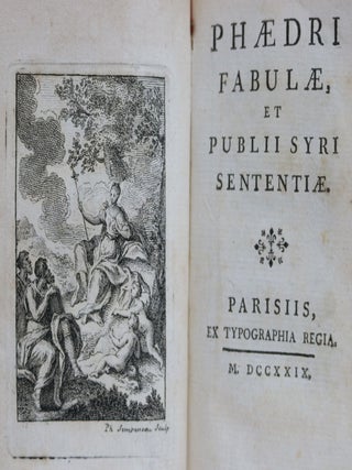 Phaedri Fabulae, et Publii Syri Sentiae.