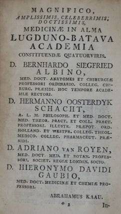 Perspiratio dicta Hippocrati per Universum Corpus Anatomice Illustrata.Cui Accedit Ejusdem Declamatio Academica de Gaudiis Alchemistarum.