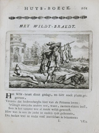 J. Cats Nuttelyck Huys-Boeck. Behelsende eene Bespiegeling des 's Mensche; Waer in het Leeven bestaet; Waer door de Doot onderworpen is geworden; de Opvoeding der Kinderen; En wat het nuttigste is, om lang Gesont te Leeven &c. Van T' Begin, Midden, tot