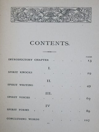 Do the Dead Return? a Record of Experiences in Spiritualism