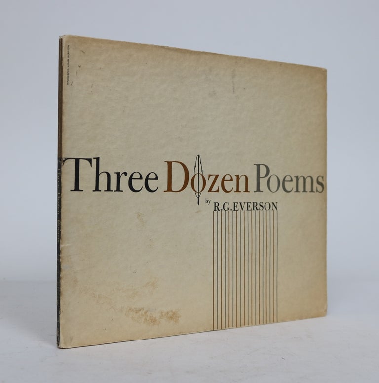 Item #001469 Three Dozen Poems. R. G. Everson.