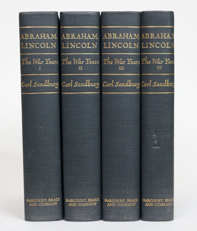 Item #001549 Abraham Lincoln. The War Years (In 4 Volumes). Carl Sandburg.