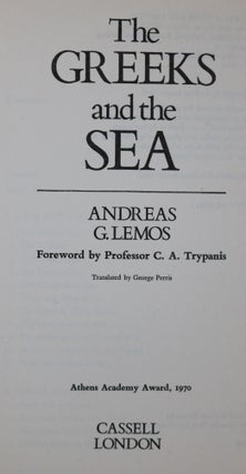 The Greeks and the Sea