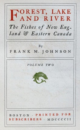 Forest, Lake, and River: The Fishes of New England and Eastern Canada