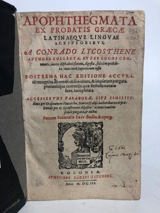 Apophthegmata Ex Probatis Graece Latinaeque Linguae Scriptoribus.