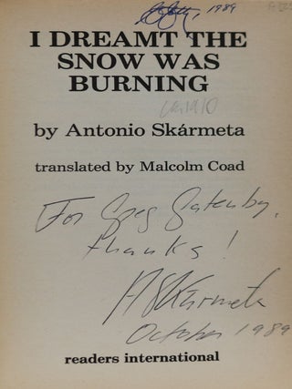 I Dreamt the Snow Was Burning