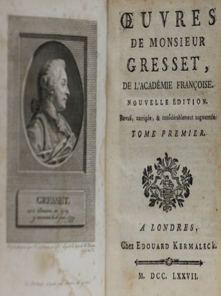 Oeuvres de monsieur Gresset