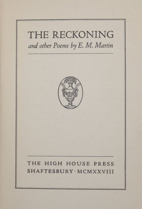 The Reckoning and Other Poems