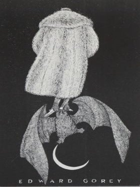 Item #001998 Edward Gorey Postcard. Gotham Book Mart