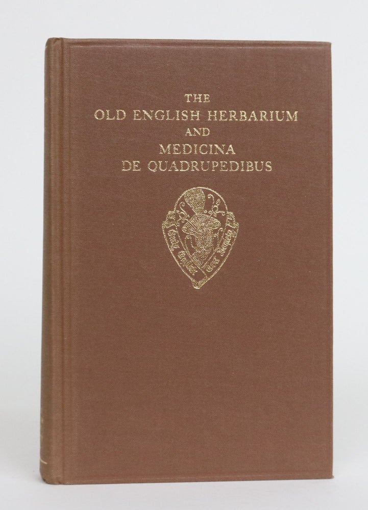Item #002003 The Old English Herbarium and Medicina De Quadrupedibus. Hubert Jan De Vriend.
