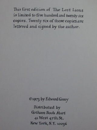 Fantod IV: 3 Books from Fantod Press. The Abandoned Sock, The Disrespectful Summons, and the Lost Lions.