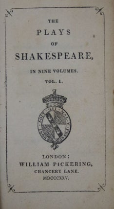 The Plays of Shakespeare, in 9 Volumes.