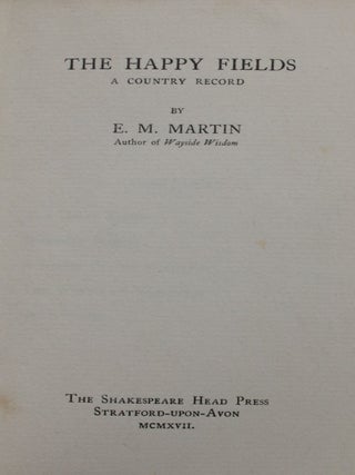 The Happy Fields: A Country Record