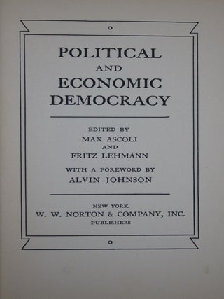 Political and Economic Democracy