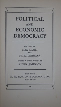 Political and Economic Democracy