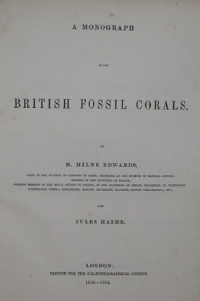A Monograph of the British Fossil Corals
