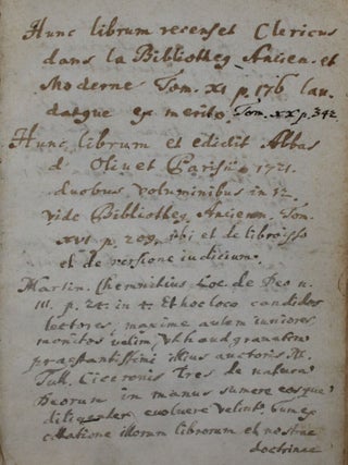 M. Tullii Ciceronis De natura deorum libri tres. Cum notis integris Paulli Manucii, Petri Victorii, Joachimi Camerarii, Dionys. Lambini, et Fulv. Ursini. Recensuit, suisque animadversionibus illustravit ac emaculavit Joannes Davisius,...