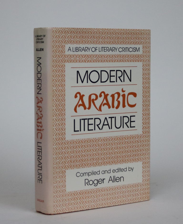 Item #002360 Modern Arabic Literature. Roger Allen, Compiler and.