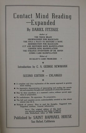Contact Mind Reading--Expanded