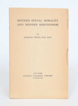 Item #002645 Modern Sexual Morality and Modern Nervousness. Sigmund Freud