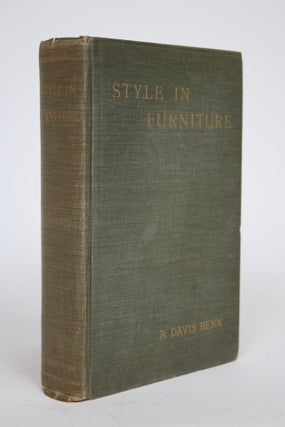 Item #002716 Style in Furniture. R. Davis Benn