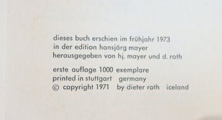 Dieter Roth Gesammelte Werke Band 14