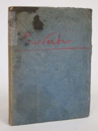Item #002953 raccolta di brindisi per tutte le occasioni e Proverbii. Prof Gioviale