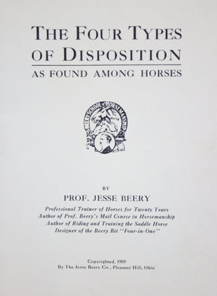 The Four Types of Disposition: As Found Among Horses