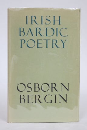 Item #003076 Irish Bardic Poetry: Texts and Translations Together with an Introductory Lecture....