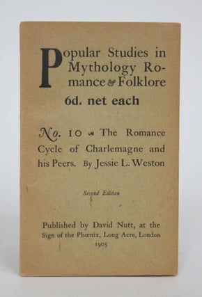 Item #003181 The Romance Cycle of Charlemagne and His Peers. Jessie L. Weston