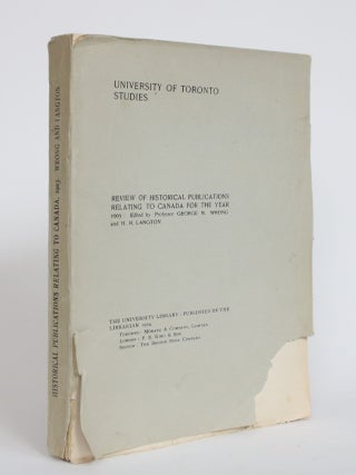 Item #004113 Review of Historical Publications Relating to Canada, Volume VIII: Publications of...
