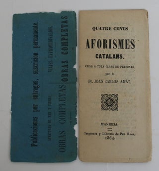 Item #004312 Aforismes Catalans. Utils a Tota Clase De Personas. Joan Carlos Amat