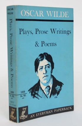 Item #004932 Plays, Prose Writings & Poems. Oscar Wilde
