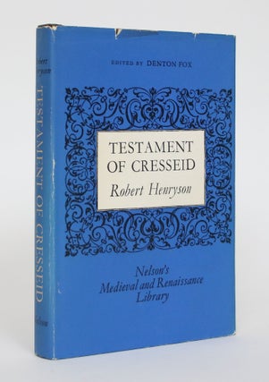 Item #005110 Testament of Cresseid. Robert Henryson, Denton Fox