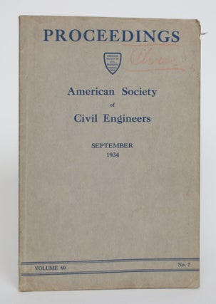 Item #005191 Proceedings of The American Society of Civil Engineers. September 1934, Volume 60,...