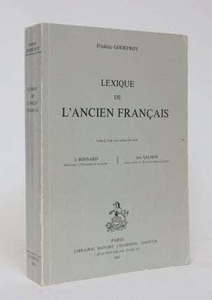 Item #006143 Lexique de L'Ancien Francais. Frederic Godefroy